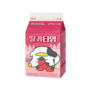 빙그레 딸기타임 200ml