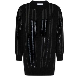 막스마라 Mambo 맘보 울 캐시미어 블렌드 이브닝 미니 니트 드레스 블랙 120801307