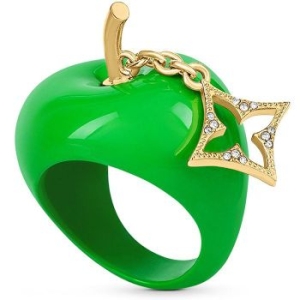 루이비통 LV Fruits 후르츠 애플 쉐이프 크리스탈 라인스톤 링 78680422
