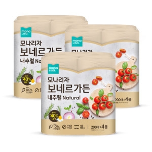 모나리자 보네르가든 내추럴 200매 (4입)