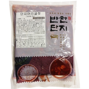 반찬단지  단지 어리굴젓 1Kg 서산 유명근 명인 통영 이강산닷컴