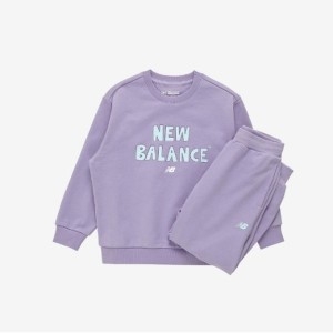 뉴발란스  키즈트레이닝세트 UQS NK9YFB101U-88 베이직 에센셜 2PCS 로고 포인트 스웨트셋업