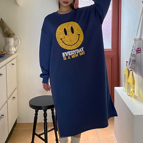 나야홍 빅사이즈 501 빅스마일기모박스원피스 DBUT632