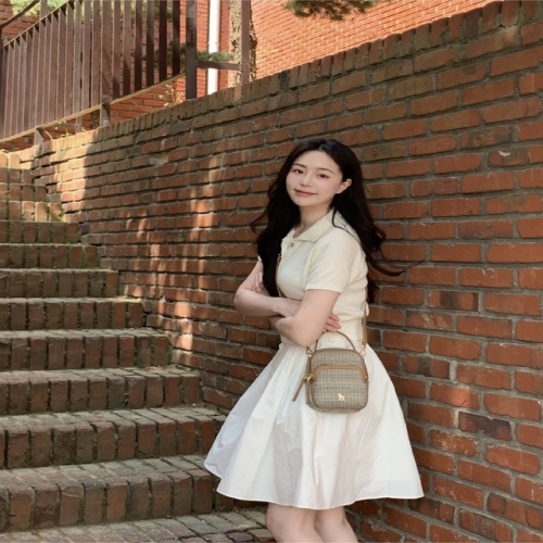 브라운 체크 나일론 더블지퍼 크로스 미니백_HIWA5E431W2 이미지 131477217