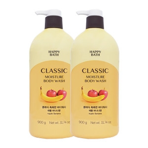 해피바스 클래식 촉촉한 바디워시 애플 바나나향 900g