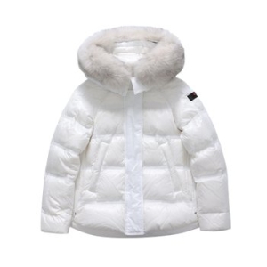 페트레이 여성 타칸 미드 샤이니 폭스 퍼 패딩 PED5123 BIA