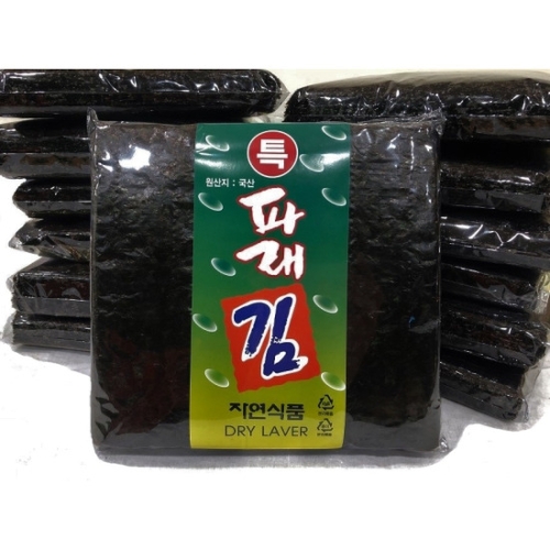 명화씨푸드  향긋한 햇 파래김 100장