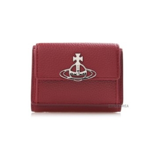 비비안웨스트우드 비건 바이오그린 그레인 플랩 반지갑_5115002UW S000D H407