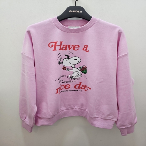 클라이드.n FPATS675F 여성 스누피 맨투맨 티셔츠 3컬러