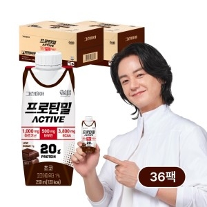 정식품 그린비아 프로틴밀 액티브 초코 250ml