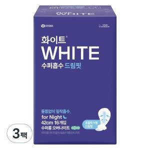 화이트 수퍼흡수 드림핏 수퍼롱 오버나이트 16개