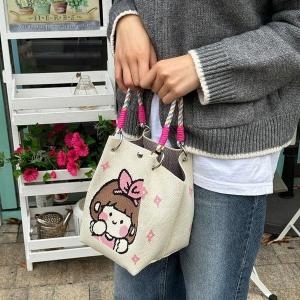 스퀘어 니트 가방 끈 롤링백 칼라끈 WFGO7IQ