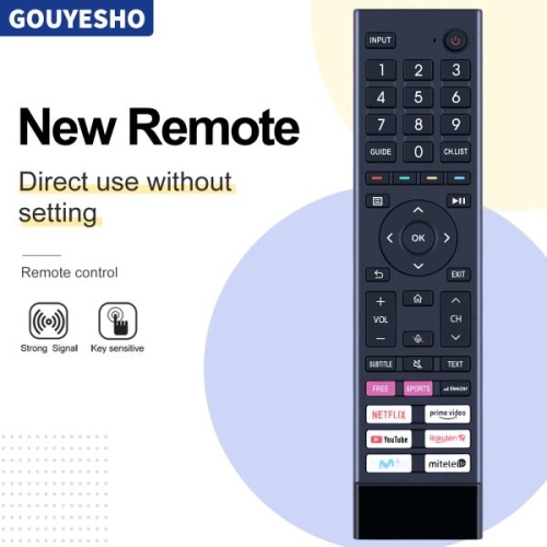 스마트  Hisense TV용 리모컨 ERF3D80H 0012 음성