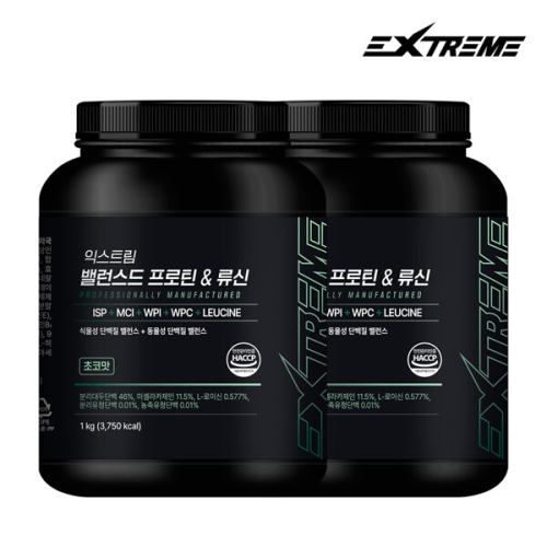 익스트림 밸런스드 프로틴&류신 초코맛 1kg