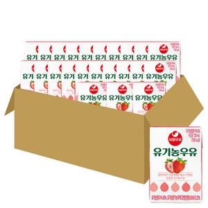 서울우유 유기농우유 딸기 120ml