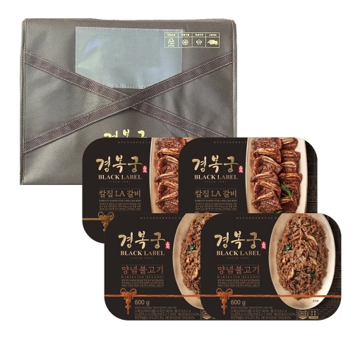 엔타스프레쉬미트  경복궁 칼집LA갈비 + 양념불고기 선물세트 1호 2.4kg