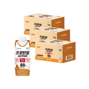 정식품 그린비아 프로틴밀 액티브 아몬드와 호두 250ml