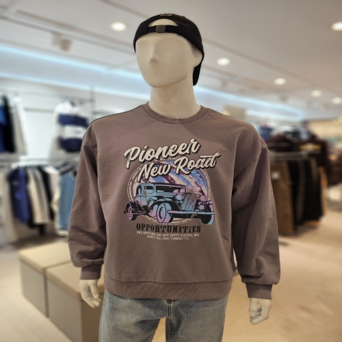 클라이드.n FPATS122M 남성 피그먼트 그래픽 맨투맨 티셔츠 2컬러