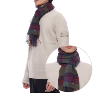 디스퀘어드2 남성 체크 울 머플러 SC4001 V01W 30 M