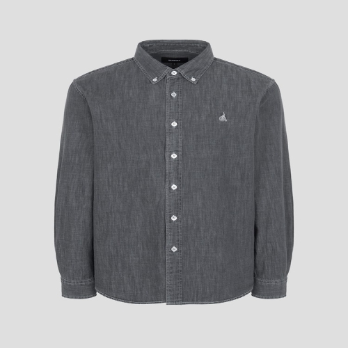 빈폴 남녀공용 에센셜 데님 셔츠_BC5164E714