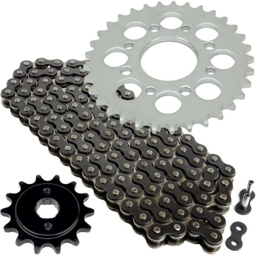 세방전지 로케트 Generic 블랙 드라이브 체인 및 스프 키트 혼다 CMX250C 반란군 250 1985-2016 Mod-ZTF1-633..