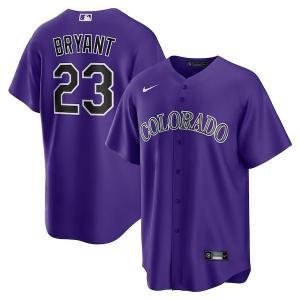 나이키 916171 MLB Kris Bryant 콜로라도 로키스 얼터네이트 플레이어 저지 퍼플