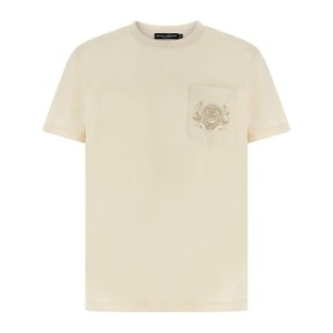 돌체앤가바나 자수 포켓 티셔츠 G8RA2ZG7O2G N0000