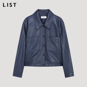 리스트 여성 에코 레더 카라 점퍼 TWWJPP50020