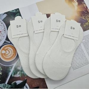 셀러허브 JHORSPQ3_51덧신 실리콘덧신 여성양말 페이트 화이트