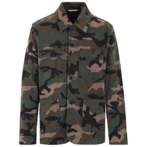 발렌티노 Garavani V로고 카모플라쥬 자켓 VCJK00AA1