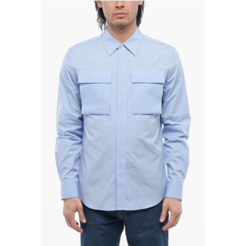 알렉산더맥퀸 긴팔 셔츠 741113 QVN66 4440 Light blue