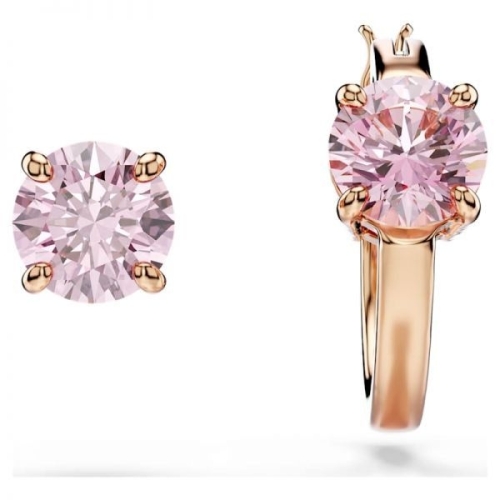 스와로브스키 Connexus 핑크 비대칭 귀걸이 5691181