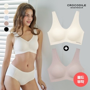 크로커다일 언더웨어 라이크라 쉘론 몰드부착 런닝형 감탄브라 2종 CDIJ02