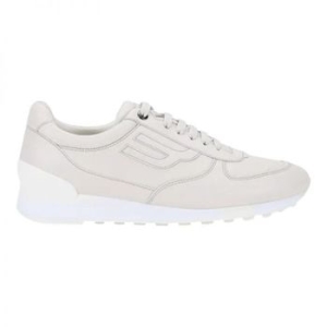 발리 5952500 Gismo 6239589 Mens Dusty White Calf Plain Leather Sneakers 1..