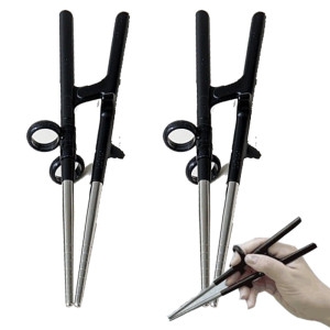 에디슨 성인용 스텐 젓가락 교정 젓가락