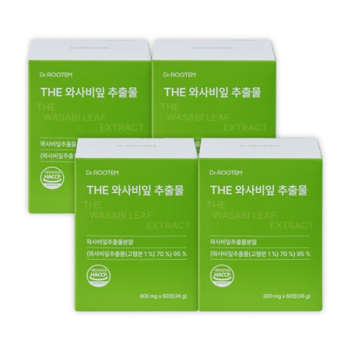 닥터루템 THE 와사비잎 추출물 600mg 60정