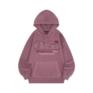 피그먼트 오드스튜디오 ODDSTUDIO ODSD 데미지 오버핏 후드 DUSTY PINK 5005793873 115258