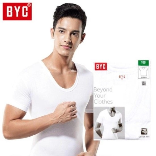 BYC HY6H4125_51HC 남성 순면 반팔 런닝 DOLC1903