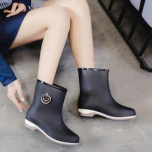 오노마 ONM 여성 레인부츠 블랙 1P 장마 데일리 캐주얼 미들 장화 11104798