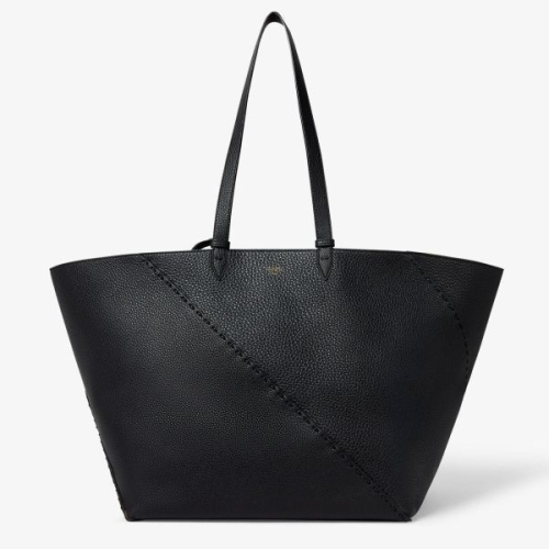 펜디 셀러리아 다이애그널 쇼퍼 라지 블랙 백 386 핸드 탑스티치 7VA655AU4EF1RYO