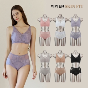 비비안 FREE FIT 세겹보정 커버플러스 브라팬티세트