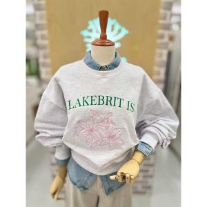 레코브 LK 플라워 자수 맨투맨 LK41E4LT018X