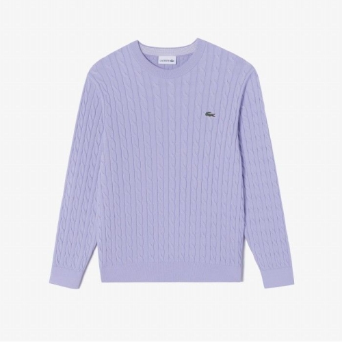 라코스테 남성 케이블 긴팔 크루넥 풀오버_AH727E-55G I1M