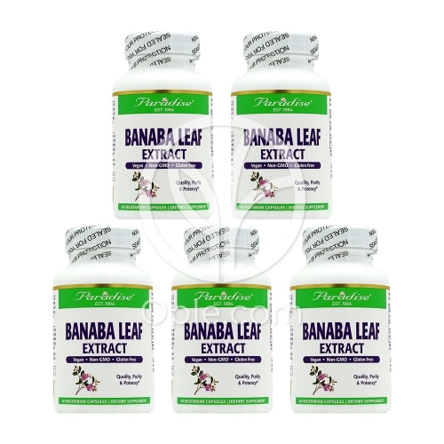파라다이스허브 바나바 리프 250mg 60캡슐