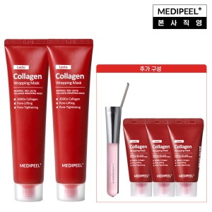 메디필 레드락토 콜라겐 랩핑 마스크 70ml 2개 + 15ml 3개 + 브러쉬