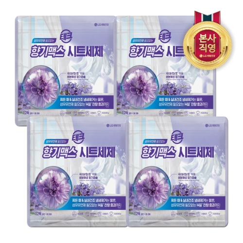 테크 향기맥스 시트세제 12매
