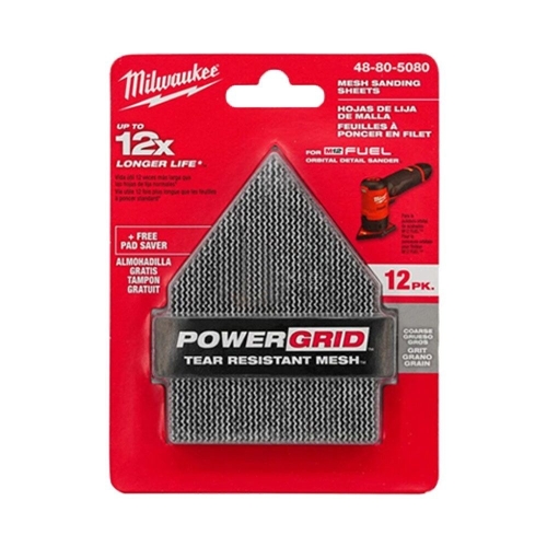 밀워키  파워그리드 메시 샌딩페이퍼 12p M12FDSS전용