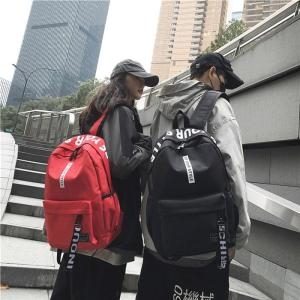 링스 BZI35J91_51IL레터 트랩 포인트 심플한 베이직 백팩