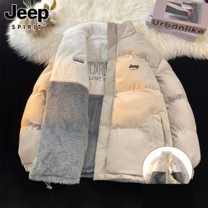 JEEP 만물상 신제품마켓 스프릿 양면 커플 패딩 겨울 리버시블 루즈핏 플리스 점퍼208146229639