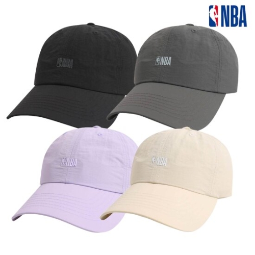 NBA 남녀공용 베이직 나일론 와샤 소프트볼캡 여름모자 N255AP011P